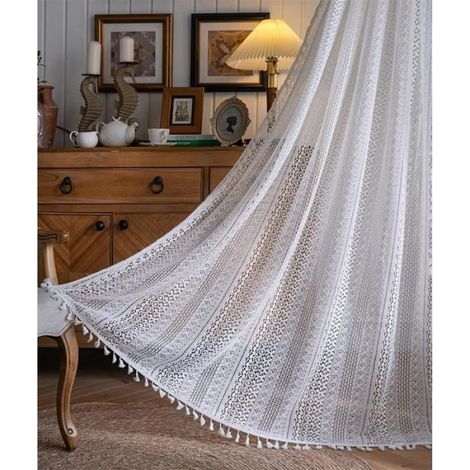 Rideaux, avec franges, Style bohème- L150 H240cm nosku (1/5)