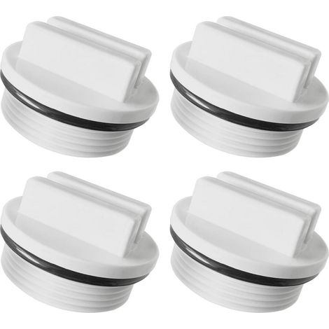 Bouchon d'hivernage pour piscine 1,5 pouce avec joint torique, lot de 4