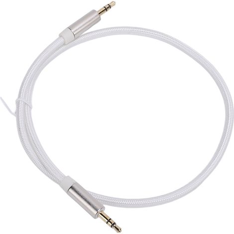 Câble jack 3,5 mm mâle vers 3,5 mm femelle, en nylon et cuivre pur, pour téléphone, tablette, casque et haut-parleur, connexion facile et stable, longueur 1 m. (1/5)