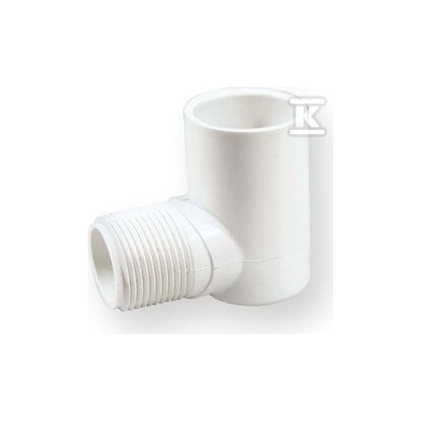 Codo con tornillo roscado KW/GZ PVC 3/4