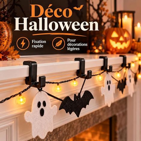 Plastic S Hooks 2 mm Heavy Duty Outdoor Garland Attachment Hook for Gutter and Pergola without Drilling Garden Decoration Attachment (1/4)