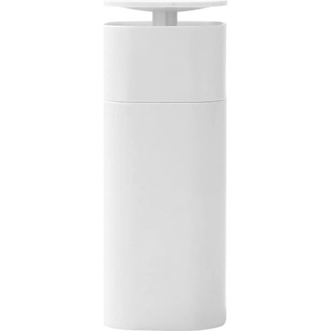 Distributeur à Pompe Rechargeable - Flacon Vide pour Savon, Shampoing ou Détergent - Pompe Appuyer-Tourner - Blanc - Lot de 1 (1/4)