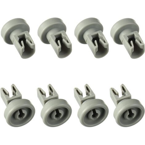Roues de Lave-vaisselle Universelles pour la Plupart des Lave-vaisselle Standard Roue du Panier Supérieur Pièces de Rechange Compatibles avec AEG, Favorit, Privileg, Zanussi, Juno (Lot de 8) (1/5)
