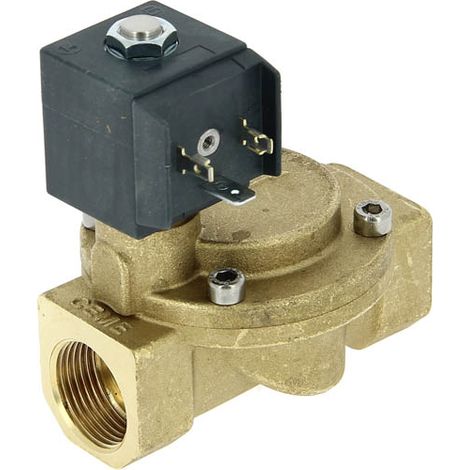 Electrovanne 2/2 à membrane assistée 20-27 NBR 220V – Corps laiton – Pression 10 bar – Température 80°C – Sectoriel - ESM86