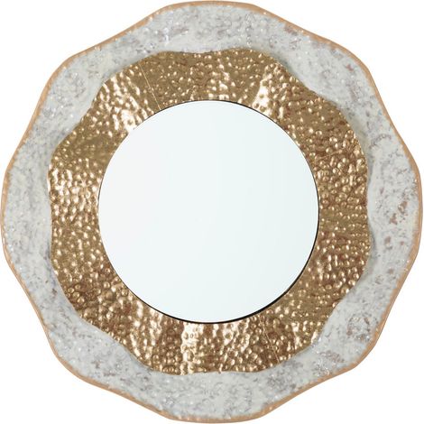 Specchio da parete in metallo oro, Ø54,5x4,5 cm – Shai (1/5)