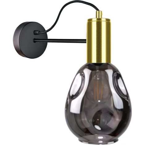 Wandleuchte 1xE27 KARI BLACK/GOLD (1/2)