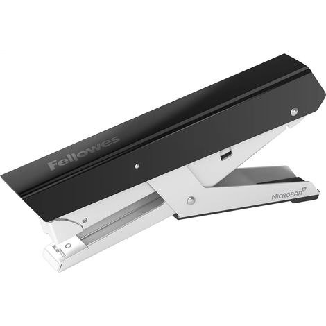 agrafeuse à pince sans bourrage, capacité de 40 feuilles - Agrafeuse manuelle antibactérienne LX890 - Utilisable avec des agrafes 24/6 mm, 26/6 mm et 24/8 mm - Noir (1/5)