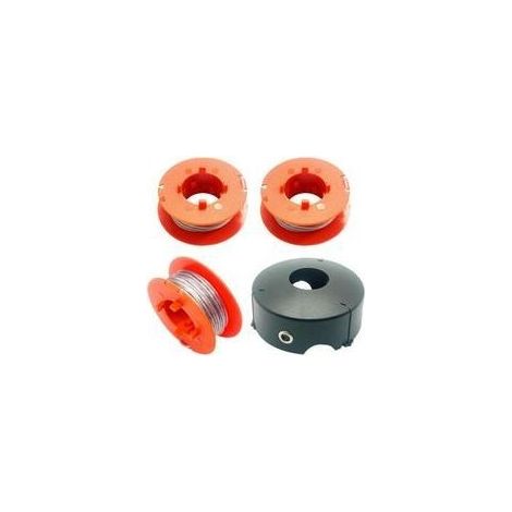 F016800175 Bobine de Fil pour Bosch Art 23 26 30 Easytrim et Combitrim,Pro-Tap Automatique Bobine Cordon Souple,8M x 1,6mm avec Couvercle F016L71088(3 Bobine + 1 Couvercle) (1/5)
