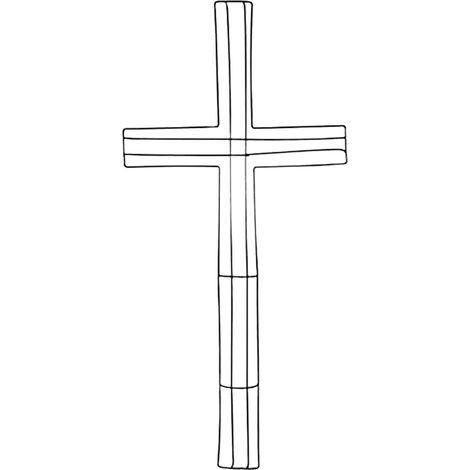 Couronne Croix - Cadre Métallique pour Guirlande Florale - Support de Décoration Festive - 40 cm - 1 Pièce (1/5)