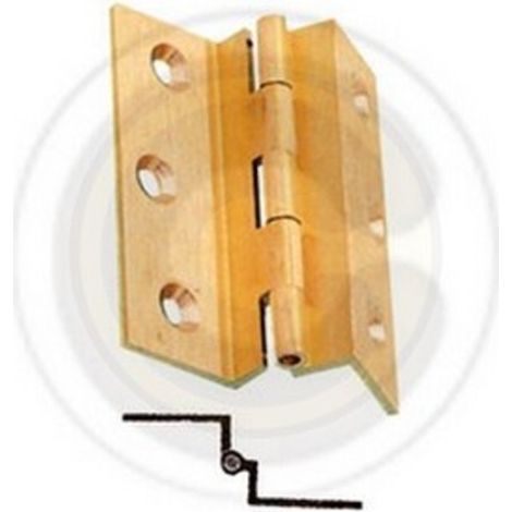CERNIERA FRESATA C/COLLO OTTONE SAT 50X40 MM