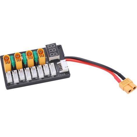 Câble de charge parallèle XT60 pour batteries LiPo 3S/4S avec connecteur et fil en silicone