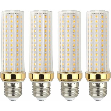 Lampadina LED E27 bianco caldo 20W, equivalente a lampada alogena E27 150W, lampadina LED E27 bianco caldo per garage/studio, confezione da 4, (1/5)