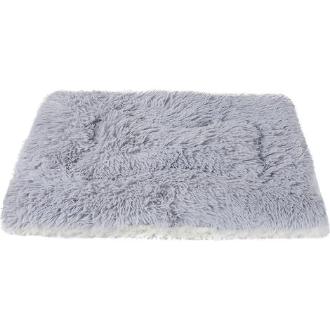 Tapis et couverture pour chien lavables en machine double face avec fonction de couchage utilisable (Petit 56/36 cm, Gris clair) (1/5)