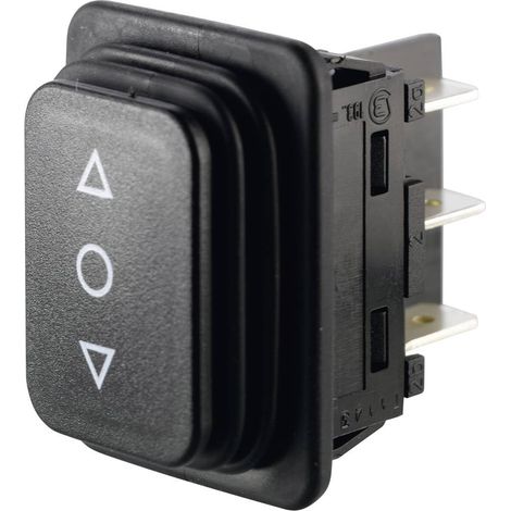 Interrupteur à bascule 250 V/AC 14 A – Mode de pose électricité – IP65 pour environnements humides – 2 X (ON)/OFF/(ON) – Marquardt (1/2)