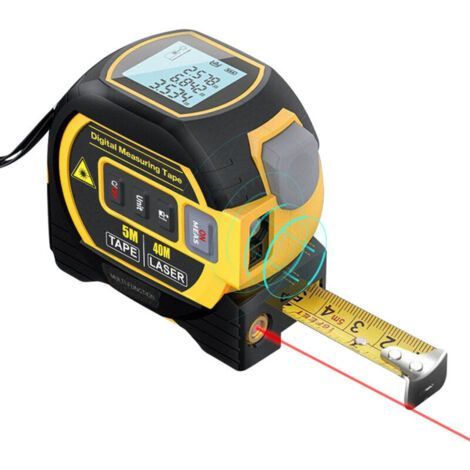 3-in-1 laser rangefinder 40m measuring tape 5m without battery (1/4)