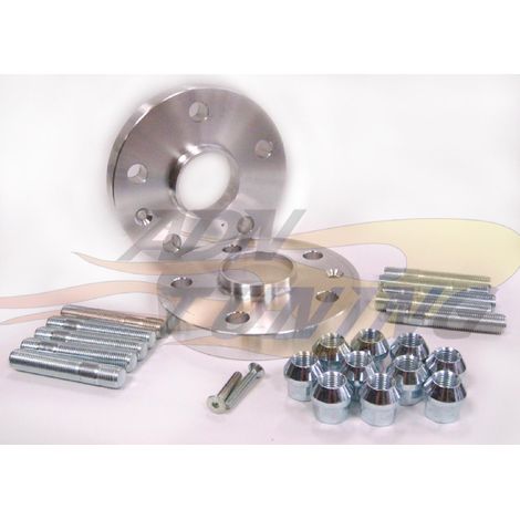 2 Elargisseurs de voies 20mm 5X112 Compatible avec Audi Seat Skoda VW avec visserie portee conique