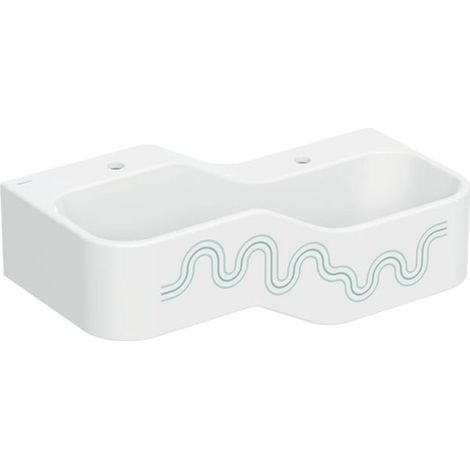 Geberit Bambini juego y lavabo paisaje, W:90cm, 2 lavabos, lavabo