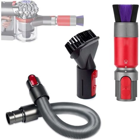 3pcs Anti-scratch Brushes for Dyson Vacuum Cleaner, Hose Attachments for V7/V8/V10/V11/V15, Flexible Extension Pole for Dyson MUMU (1/4)