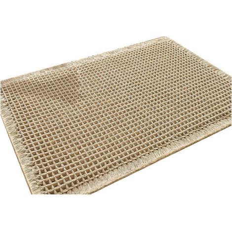 Badematte 43 x 61 cm, extra weich und saugfähig, rutschfest, maschinenwaschbar, schnelltrocknend (1/5)