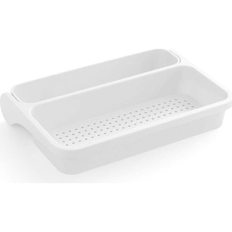 Égouttoir pliable sans nettoyage pour fruits et légumes, temps de cuisson (couleur : blanc) (1/5)