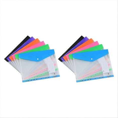 11-Loch-Ordner, 12 erweiterbare Taschen für A4-Dokumente, Faltmappen mit Verschlüssen, Ringordner, Set mit 12 klassischen Briefumschlägen, Ziehharmonika-Ordner ohne Karton, tragbarer Sortierer für Bür (1/5)