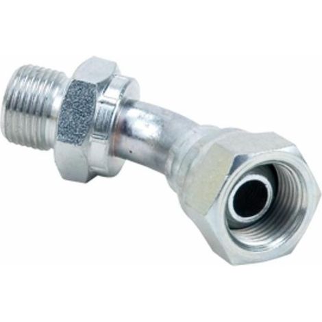 Raccord coudé BSP mâle-femelle à 45°, 3/8 58285