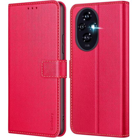 Handyhülle Honor 200 Klapphülle Leder Magnetverschluss Honor 200 Rot (1/5)