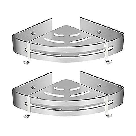 (triangle, 2 Pices)etagre De Douche Dangle, Etagre De Salle De Bain Sans Forage Panier Rangement Douche Aluminium Murale Adhsive Serviteur De Dou (1/5)