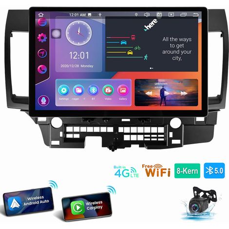 13,3" 8 cœurs Android 15 Autoradio 6+128GB Pour Mitsubishi Lancer 2008-2017 CarPlay GPS WiFi 6+128G CAM (1/5)