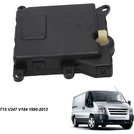 Attuatore servomotore per il controllo del climatizzatore/riscaldamento per autoveicoli Ford Transit T12 T15 V347 (1995-2012), codice ricambio 95VW-19E616-AD, colore nero. (1/4)