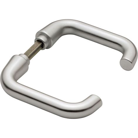 Béquille double PARIS aluminium argent carré de 7 mm - HOPPE