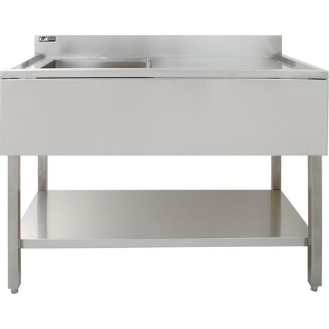 KuKoo Stainless Steel Catering Sink - Right Hand Drainer