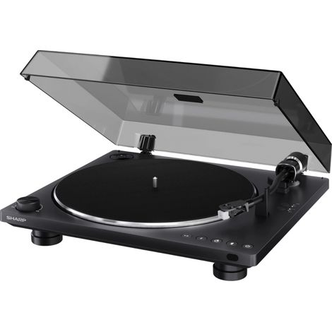 Sharp RP-TT100 Automatischer Bluetooth 5.4 USB-C RCA Vorverstärker Plattenspieler Audio-Technica AT-3600L Fernbedienung