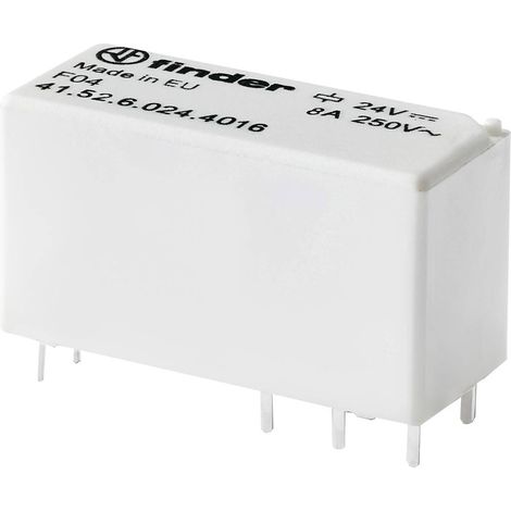 Finder 41.52.6.012.4016 Relè per PCB 12 V/DC 8 A 2 scambi 1 pz. (1/2)