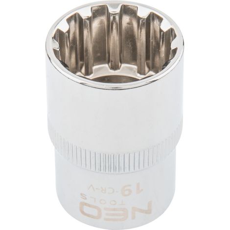 Douille Spline 12 pans 1/2 NEO TOOLS/Taille:19 mm