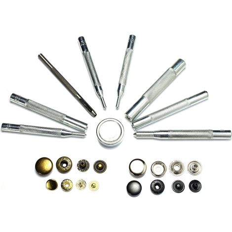 Kit di montaggio con chiusura a scatto 60 bottoni a pressione in omaggio (1/5)