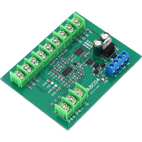 Carte de capteur de température PT100 RTD RS485 à 4 canaux, module d'acquisition de température, collecteur de résistance A220, -40-220 °C, 24 V CC (1/5)