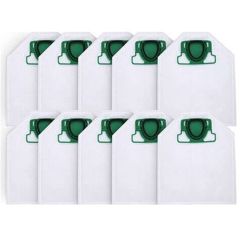Lot de 10 sacs pour aspirateur Vorwerk Kobold VK200 FP200 – 5 couches micro-polaire – Filtration maximale pour allergiques (1/3)
