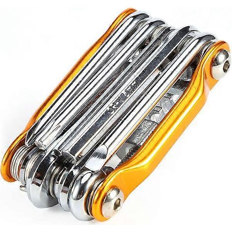 Kit d'outils de réparation de vélo multifonction 202411 en 1, clé pliable de poche