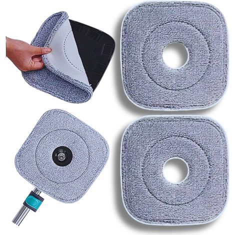 Inserti di ricambio per il mocio, rivestimento in microfibra super assorbente, 2 pezzi disponibili. (1/5)
