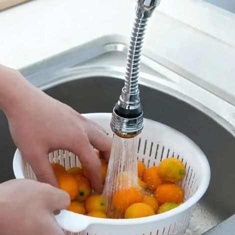 Gadget de cuisine 2 modes 360 degrés rotation bubbler haute pression robinet prolongateur économiseur d'eau salle de bains accessoires de cuisine (1/5)