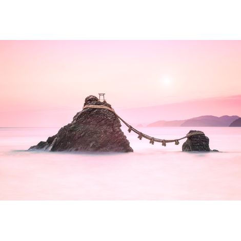 Tableau sur toile horizon mirage 30x45 cm - Impression sur Toile Murale Décorative - Image imprimée en HD sur Toile - Toile sur Châssis en Bois FSC - Fabriqué en France (1/5)