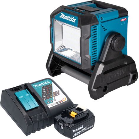 Makita ML 005 G RG1 Lampe de chantier sans fil 18 / 40 V max. 3.600 lm + 1x batterie 6,0 Ah + chargeur (1/5)