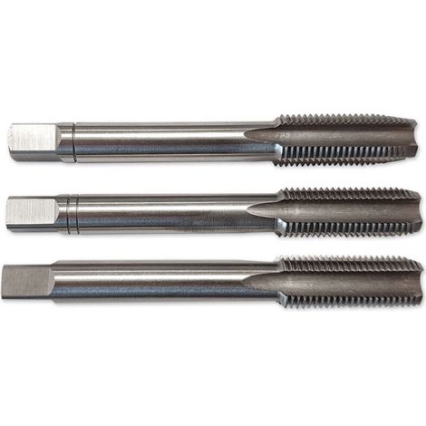 Tarauds hss 3 passes - jeu de 3 tarauds - taraudshssjeu : 10 x 125 fin