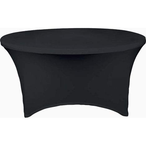 Housse de table ronde noire - WERKA PRO