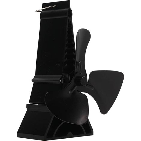 Ventilateur de poêle à bois 3 pales, autonome et silencieux, thermique écologique pour cheminée (1/5)
