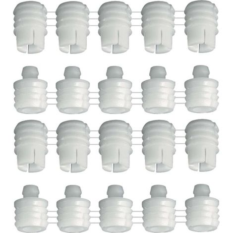 Lot de 10 ferrures d'assemblage démontables à pression – Pour meubles en bois – Profondeur de perçage 15/10 mm – Charge max 15 kg (1/4)