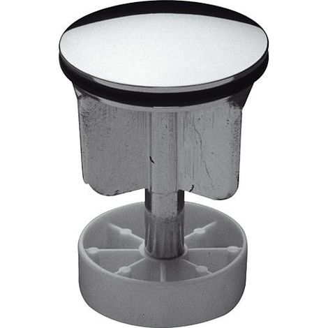 Bouchon excentrique 1 1/4" laiton chrome - standard avec joint torique