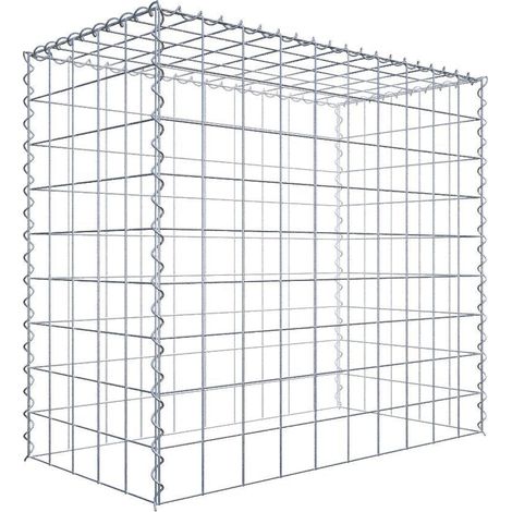 Gabiondeco - Gabion - Element de prolongation en hauteur 100 cm x 90 cm x 50 cm (L x H x P). maille 10 x 10 cm. Spirale. Attention : il manque une grille - Made in Ge... (1/5)