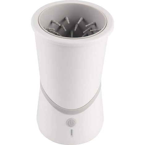 Gobelet Lave-Pattes Intelligent et Automatique pour Chiens et Chats, avec Détergent pour le Nettoyage des Pattes et des Pieds (Blanc) (1/4)